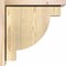 Ekena Millwork Alpine Rough Sawn Corbel w/Backplate, Douglas Fir, 6"W x 14"D x 14"H COR06X14X14ALP01RDF - alternate 2